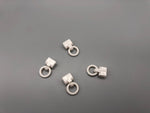 White Clip On Rings for 4mm Roman Rods - Pack Of 10, 50, 100-Curtains Supplies Direct
