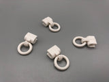 White Clip On Rings for 4mm Roman Rods - Pack Of 10, 50, 100-Curtains Supplies Direct