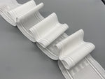 White Boxed Pleat Curtain Heading Tape - Polyester - 75mm (3" inch) - 10meter-Curtains Supplies Direct