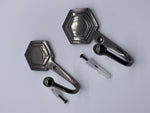Contemporary Tie Back Hooks - Black Nickel - Pack of 4-Curtains Supplies Direct
