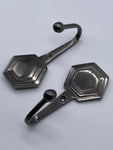 Contemporary Tie Back Hooks - Black Nickel - Pack of 4-Curtains Supplies Direct