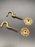 Rosaline Golden Tie Back Hook - Metal - Pack of 4-Curtains Supplies Direct