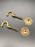 Rosaline Golden Tie Back Hook - Metal - Pack of 4-Curtains Supplies Direct