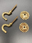 Rosaline Golden Tie Back Hook - Metal - Pack of 4-Curtains Supplies Direct