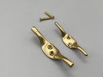Heavy Brass Cleat with Screws - Large 80mm - Pack of 1-Curtains Supplies Direct