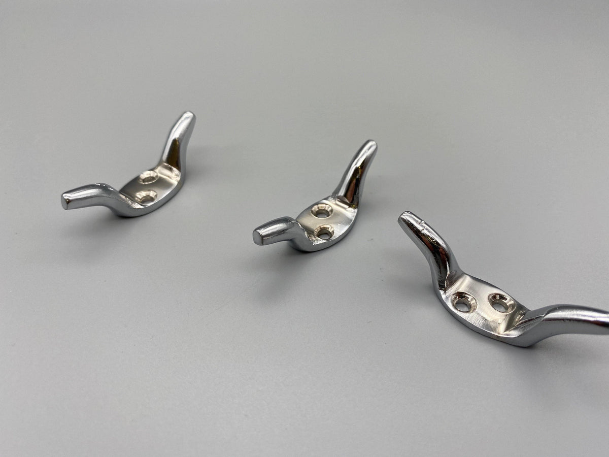 Mini Cleats Mini Chrome Cleats - 50mm - Pack of 3 exclusive at Curtains Supplies