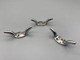 Mini Chrome Cleats - 50mm - Pack of 3-Curtains Supplies Direct