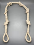 Pair of Coastal Shanklin Rope Tie Band Cotton / Tie Backs - by Jones® - Pair - Curtains Supplies Direct