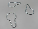 Zinc Plated Shower Rings - Clip Type Shower Pole Rings - Pack of 10-Curtains Supplies Direct