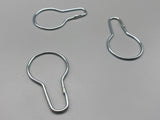 Zinc Plated Shower Rings - Clip Type Shower Pole Rings - Pack of 10-Curtains Supplies Direct