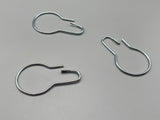 Zinc Plated Shower Rings - Clip Type Shower Pole Rings - Pack of 10-Curtains Supplies Direct