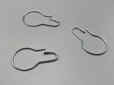 Zinc Plated Shower Rings - Clip Type Shower Pole Rings - Pack of 10-Curtains Supplies Direct