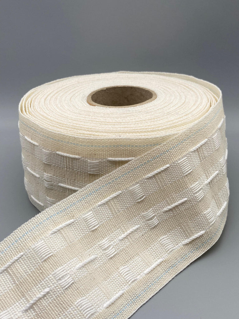 25mm Polyester Curtain Heading Tape | Pencil Pleat Header Tape - Choose 1m, 3m, 5m, 10m Or 20m (White)