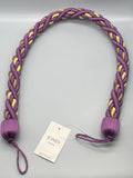 Pair of Purple Twisted Contemporary Tie Backs - by Jones® - Pair - Curtains Supplies Direct