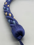 Pair of Indigo Twisted Contemporary Tie Backs - by Jones® - Pair - Curtains Supplies Direct