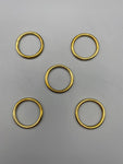 Curtain Pole Rings Gold - Inner Diameter 25mm - Solid - Pack of 25-Curtains Supplies Direct
