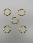 Curtain Pole Rings Gold - Inner Diameter 25mm - Solid - Pack of 25-Curtains Supplies Direct