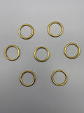 Curtain Pole Rings Gold - Inner Diameter 25mm - Solid - Pack of 25-Curtains Supplies Direct