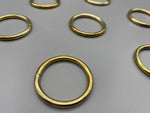 Curtain Pole Rings Gold - Inner Diameter 25mm - Solid - Pack of 25-Curtains Supplies Direct