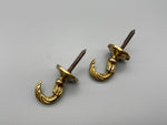 Athena Golden Tie Back Hook - Large - Pack of 4-Curtains Supplies Direct
