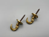 Athena Golden Tie Back Hook - Large - Pack of 4-Curtains Supplies Direct