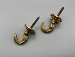 Athena Golden Tie Back Hook - Large - Pack of 4-Curtains Supplies Direct