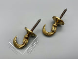 Athena Golden Tie Back Hook - Large - Pack of 4-Curtains Supplies Direct