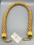 Pair of Gold Twisted Contemporary Tie Backs - by Jones® - Pair - Curtains Supplies Direct