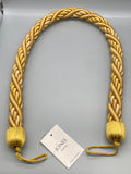 Pair of Gold Twisted Contemporary Tie Backs - by Jones® - Pair - Curtains Supplies Direct
