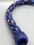 Pair of Indigo Twisted Contemporary Tie Backs - by Jones® - Pair - Curtains Supplies Direct