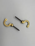 Classical Golden Tie Back Hook - Metal - Pack of 4-Curtains Supplies Direct