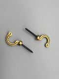 Classical Golden Tie Back Hook - Metal - Pack of 4-Curtains Supplies Direct