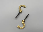 Classical Golden Tie Back Hook - Metal - Pack of 4-Curtains Supplies Direct