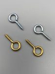 Wire Curtain Eyelet 30mm Large (Gold / Silver) - Various Pack Size - Heavy Duty-Curtains Supplies Direct