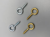 Wire Curtain Eyelet 30mm Large (Gold / Silver) - Various Pack Size - Heavy Duty-Curtains Supplies Direct