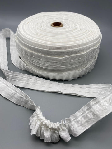 Flange Lining Curtain Tape - 25mm (1" inch) - White - 10meter-Curtains Supplies Direct