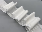 White Boxed Pleat Curtain Heading Tape - Polyester - 75mm (3" inch) - 10meter-Curtains Supplies Direct