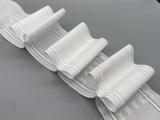 White Boxed Pleat Curtain Heading Tape - Polyester - 75mm (3" inch) - 10meter-Curtains Supplies Direct
