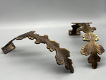 2x Classic Curtain Hold Back Antique - Large Metal Athena Leaf Design Holdback - Bronze Finish - Curtains Supplies Direct