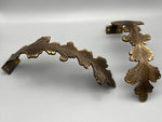 2x Classic Curtain Hold Back Antique - Large Metal Athena Leaf Design Holdback - Bronze Finish - Curtains Supplies Direct
