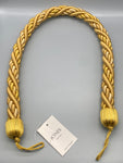 Pair of Gold Twisted Contemporary Tie Backs - by Jones® - Pair - Curtains Supplies Direct