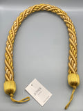 Pair of Gold Twisted Contemporary Tie Backs - by Jones® - Pair - Curtains Supplies Direct
