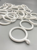 Plastic Curtain Pole Rings - For Poles upto 30mm - Various Colours - 100pcs-Curtains Supplies Direct