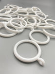 Plastic Curtain Pole Rings - For Poles upto 30mm - Various Colours - 100pcs-Curtains Supplies Direct
