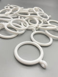 Plastic Curtain Pole Rings - For Poles upto 30mm - Various Colours - 100pcs-Curtains Supplies Direct