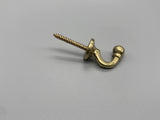 Brass Ball-End Tie Back Hook - Large - Pack of 4-Curtains Supplies Direct