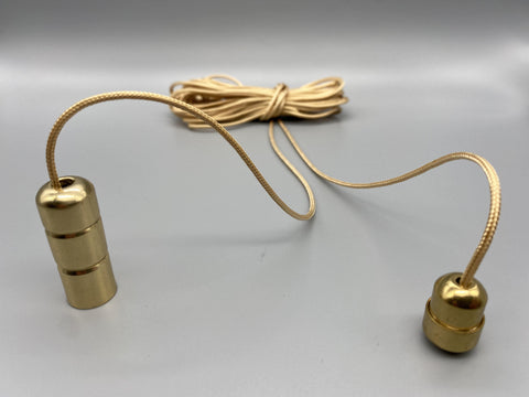 Gold Contempo Acorn with 1.5meter Gold Cord & Gold Connector-Curtains Supplies Direct