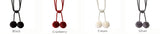 2x Stunning Pompom Style Curtain Tieback / Fluffy Curtain Tie Backs - Jones® - Black/Silver/Cranberry/Cream - Pack of 2 Active - Curtains Supplies Direct