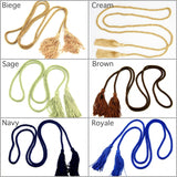 2x Tassel Cord Twisted - Available in Various Colours - Pack of 2 Active - Curtains Supplies Direct