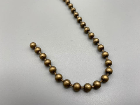 Endless Loop Antique Gold Chain No.10 (4.5mm Bead Diameter) - Various Drops-Curtains Supplies Direct
